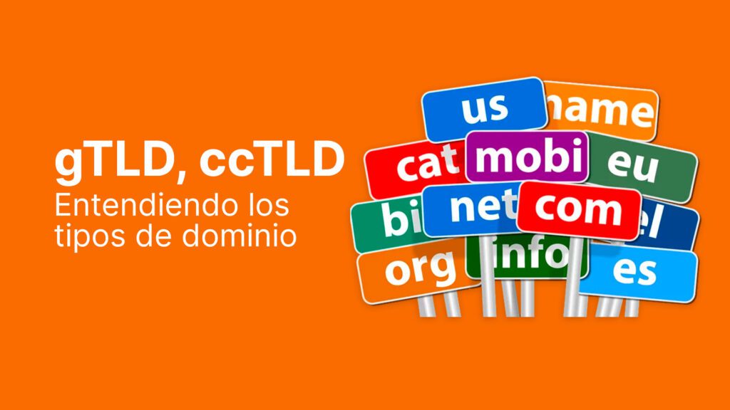 tipos de dominio gTLD, ccTLD