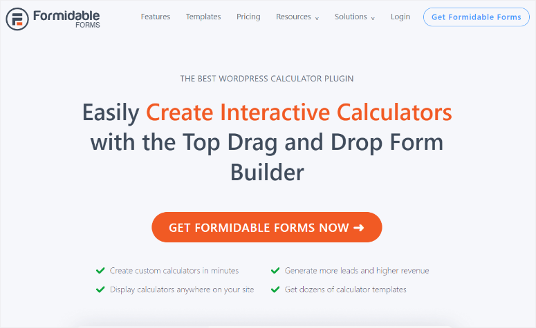 formidable forms calculator