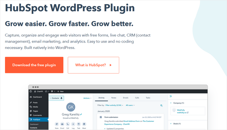 rsz hubspot wordpress plugin