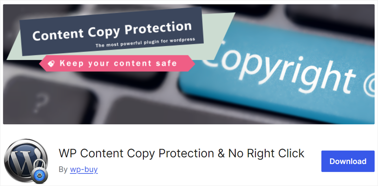 wp content copy protection and no right click