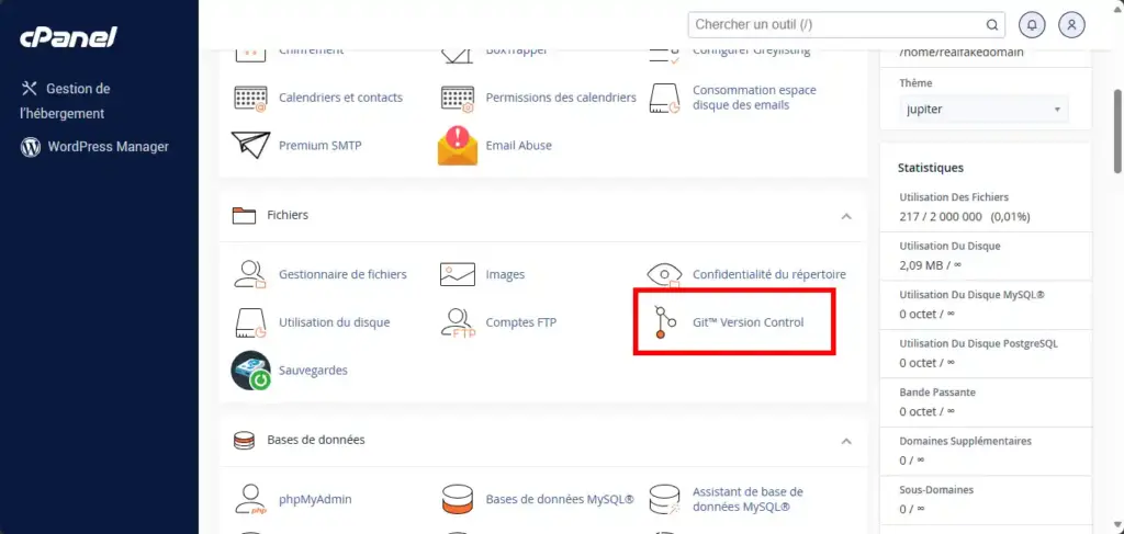 Git En CPanel