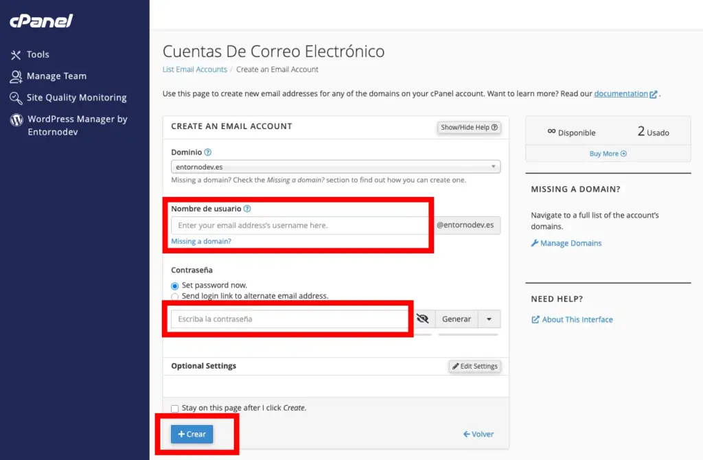 Profesional Como Crear Correos En Cpanel
