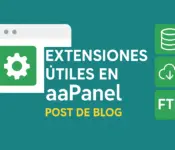 extensiones útiles en aaPanel