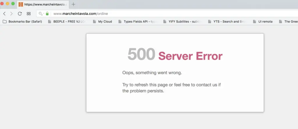 500 Error Prestashop