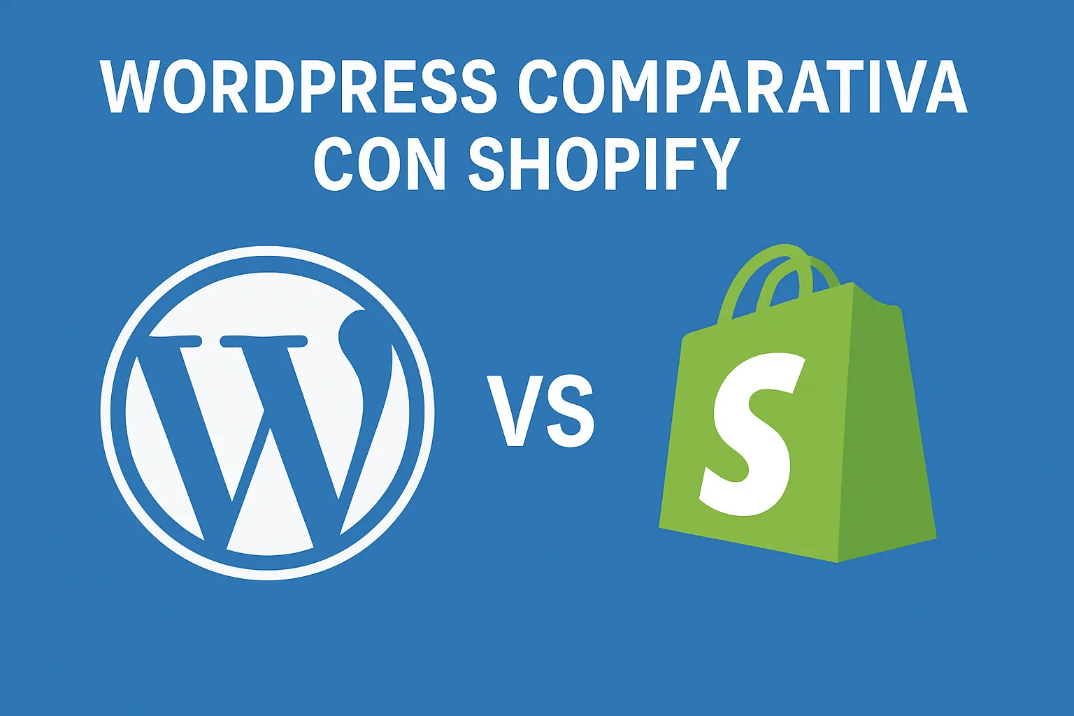 WordPress comparativa con Shopify